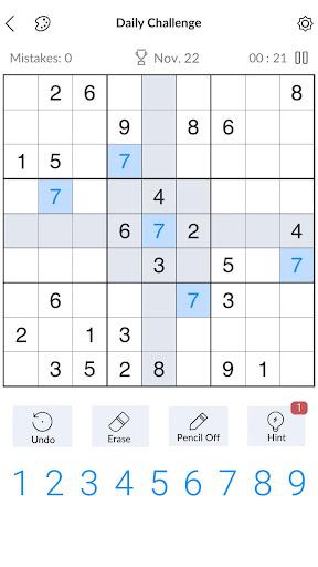 Sudoku - Classic Sudoku Puzzle - Gameplay image of android game