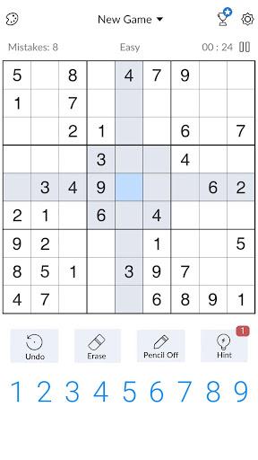 Sudoku - Classic Sudoku Puzzle - Gameplay image of android game