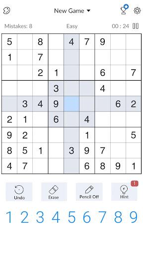 Sudoku - Free Classic Sudoku Puzzles – سودوکو کلاسیک - Gameplay image of android game