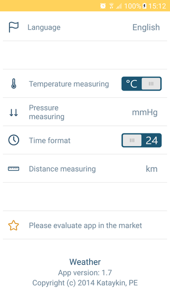 Weather - عکس برنامه موبایلی اندروید