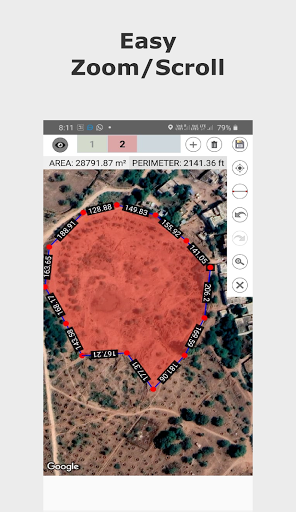 Easy Area : Land Area Measure - Image screenshot of android app