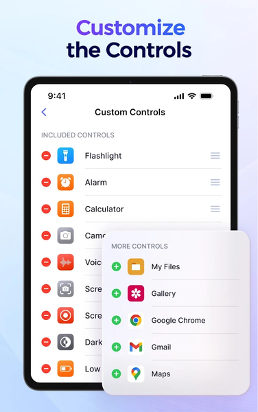 Control Center: Themed panels - عکس برنامه موبایلی اندروید