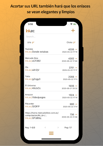 lnk.ec | link/URL shortener - Image screenshot of android app