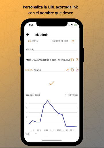 lnk.ec | link/URL shortener - Image screenshot of android app