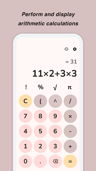 Easy Cute Calculator - عکس برنامه موبایلی اندروید