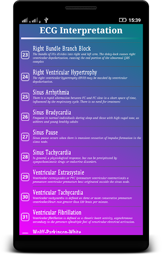 ECG Interpretation - Image screenshot of android app