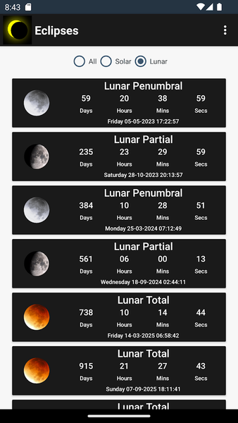 Eclipse Countdown - Image screenshot of android app