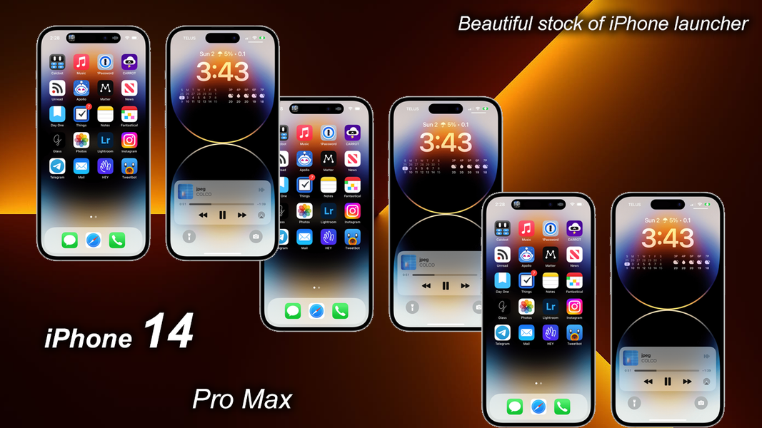 iPhone ۱۴ Pro Max Launcher - عکس برنامه موبایلی اندروید