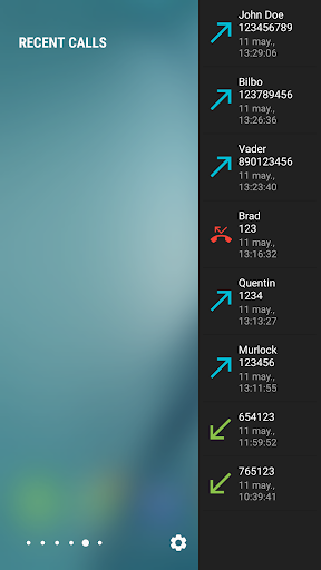 Recent Calls [Only for Edge Screen] - Image screenshot of android app