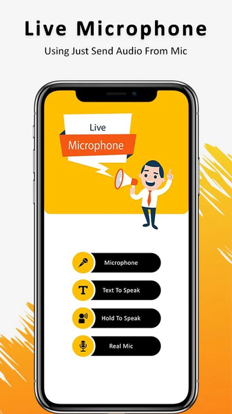 Live Microphone Announcement - عکس برنامه موبایلی اندروید