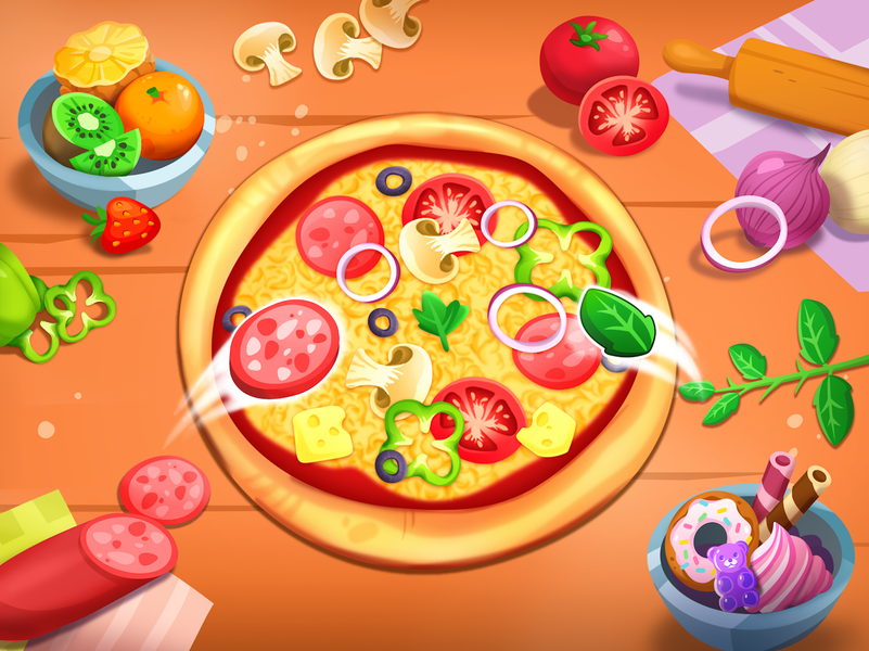 Pizza Game: Kids Cooking Games - Gameplay image of android game