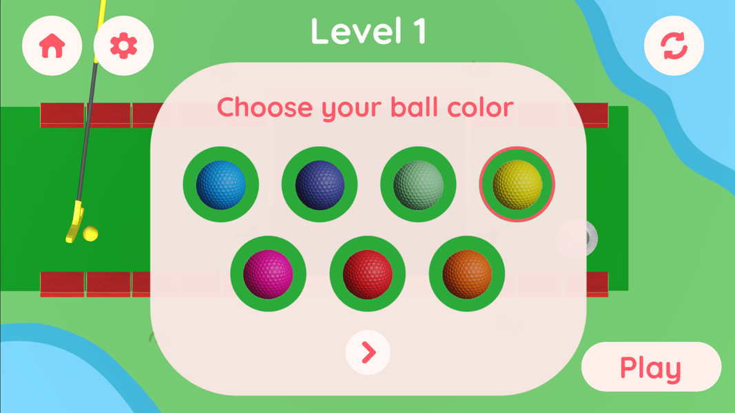 Mini Golf Motion - Gameplay image of android game