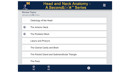 Head & Neck Anatomy-SecondLook - Image screenshot of android app