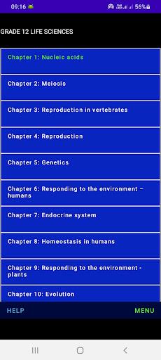 Grade 12 Life Sciences - عکس برنامه موبایلی اندروید