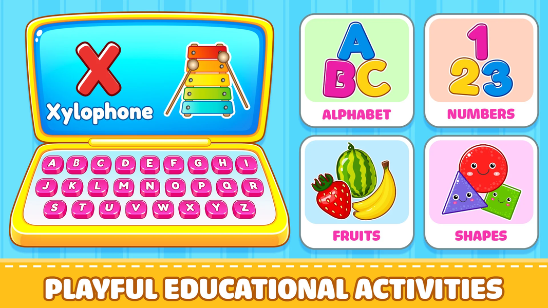 Kids Computer: Play and Learn - عکس بازی موبایلی اندروید