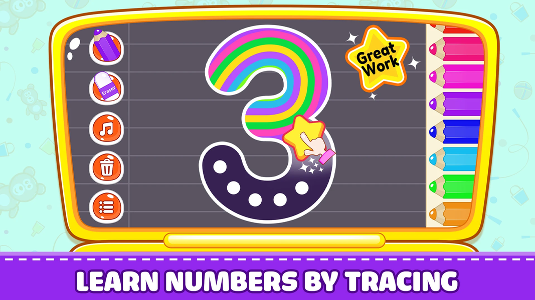 Kids Computer: Play and Learn - عکس بازی موبایلی اندروید