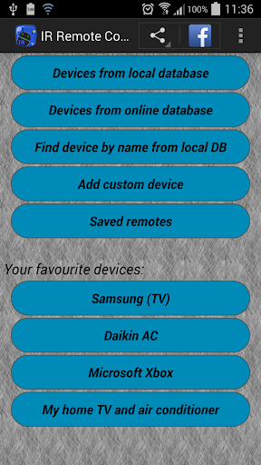 IR Remote Control - عکس برنامه موبایلی اندروید