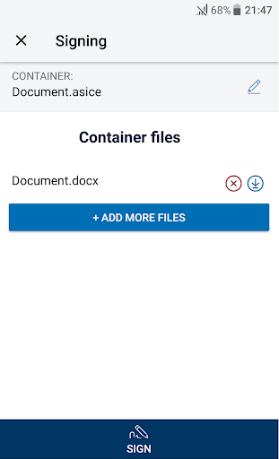 RIA DigiDoc - Image screenshot of android app
