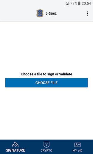 RIA DigiDoc - Image screenshot of android app