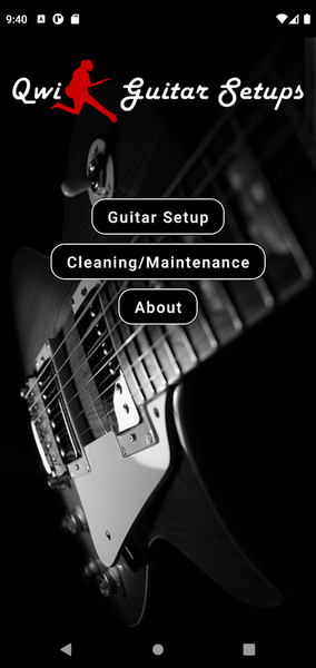 Qwik Guitar Setups - Image screenshot of android app