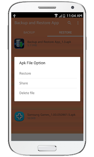 Backup And Restore App - Image screenshot of android app