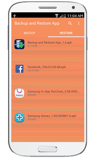 Backup And Restore App - Image screenshot of android app