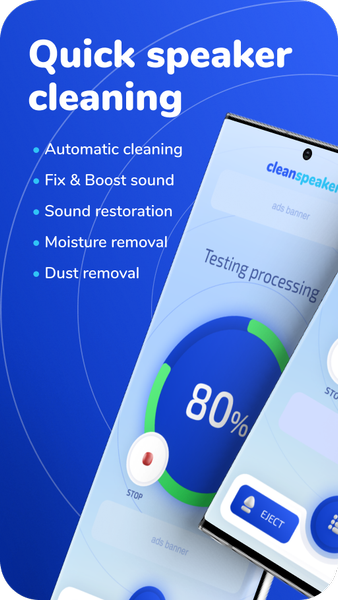Clean Speaker: Sound Cleaner - عکس برنامه موبایلی اندروید