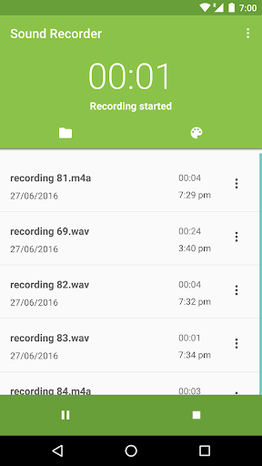 Sound Recorder by ELC - عکس برنامه موبایلی اندروید