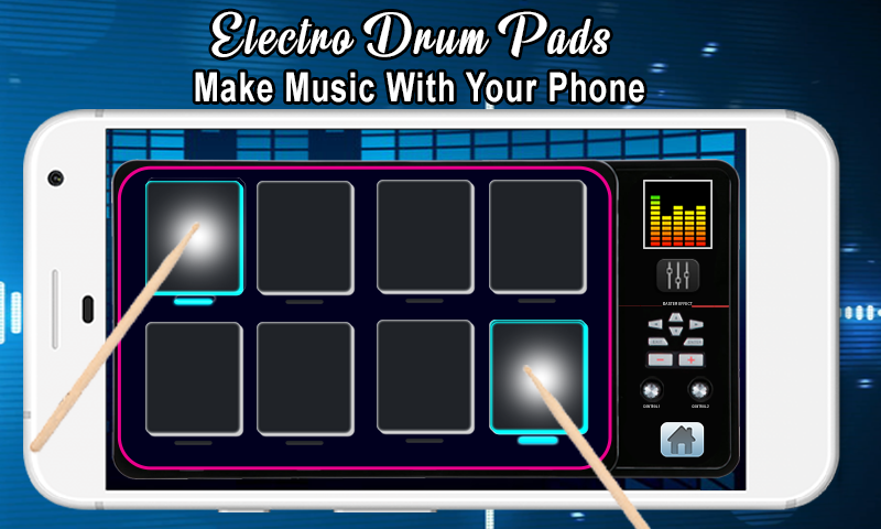 Electro Drum Pads Music App - Image screenshot of android app