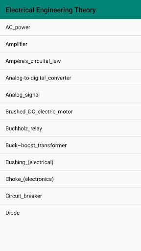 Electrical Engineering App - عکس برنامه موبایلی اندروید