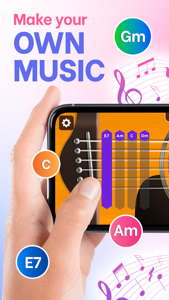 Learn guitar: Guitar simulator - عکس برنامه موبایلی اندروید