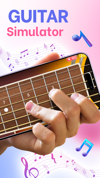 Learn guitar: Guitar simulator - عکس برنامه موبایلی اندروید