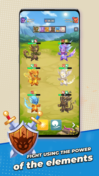 Elemental Wars - Gameplay image of android game