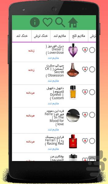 مجوعه ی عطر و ادکلن - عکس برنامه موبایلی اندروید
