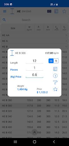 Steelyard - Metal Calculator - Image screenshot of android app