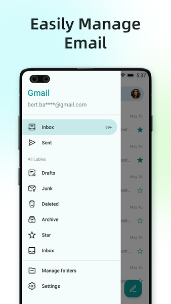Email Pro - Fast All Mail - عکس برنامه موبایلی اندروید