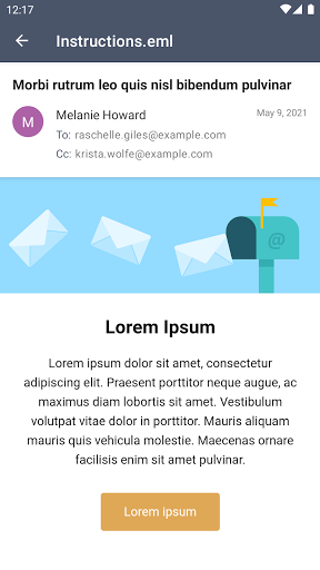 Email Viewer - MSG, EML, Winmail.dat Viewer - عکس برنامه موبایلی اندروید