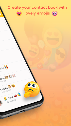 Emoji Contacts : Add Emojis To - Image screenshot of android app