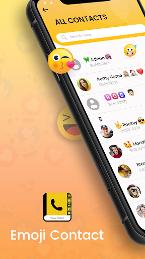 Emoji Contacts : Add Emojis To - عکس برنامه موبایلی اندروید