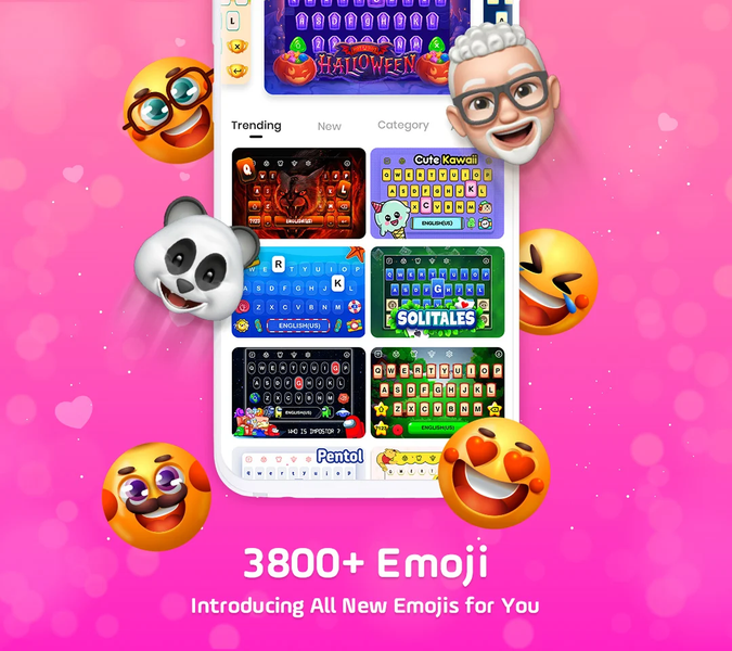 Emojikey: Emoji Keyboard Fonts - عکس برنامه موبایلی اندروید