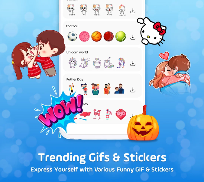 Emojikey: Emoji Keyboard Fonts - عکس برنامه موبایلی اندروید