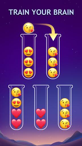 Emoji Sort - Puzzle Games - Image screenshot of android app