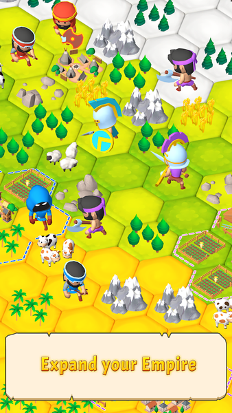 Civilization Hex: Tribes Rise - Gameplay image of android game