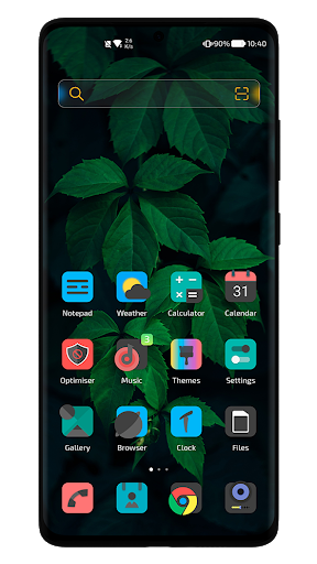 Dark Minimal EMUI 10/11 Theme - Image screenshot of android app