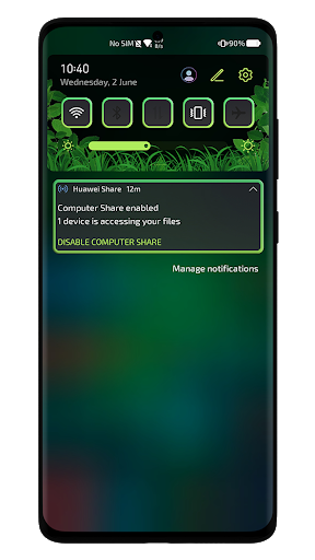 Dark Minimal EMUI 10/11 Theme - Image screenshot of android app