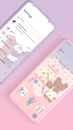Cute Bear EMUI ۱۰/۱۱ Theme - عکس برنامه موبایلی اندروید
