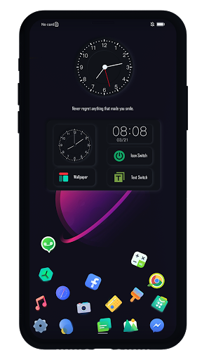 Dark Raider EMUI 9/10 theme - Image screenshot of android app