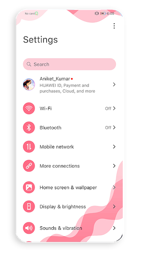 Glacier white EMUI ۵/۸/۱۰/۱۱ Theme - عکس برنامه موبایلی اندروید