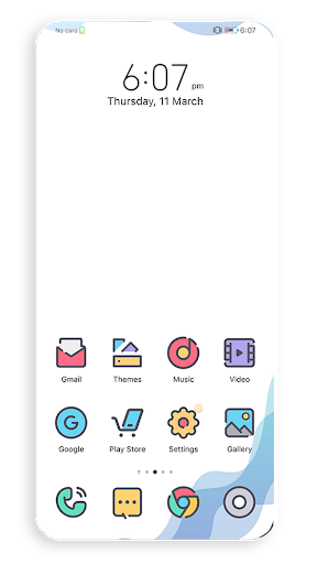 Glacier white EMUI ۵/۸/۱۰/۱۱ Theme - عکس برنامه موبایلی اندروید