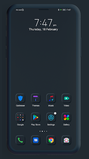 Mono Dark EMUI 9/10/11 Theme - عکس برنامه موبایلی اندروید